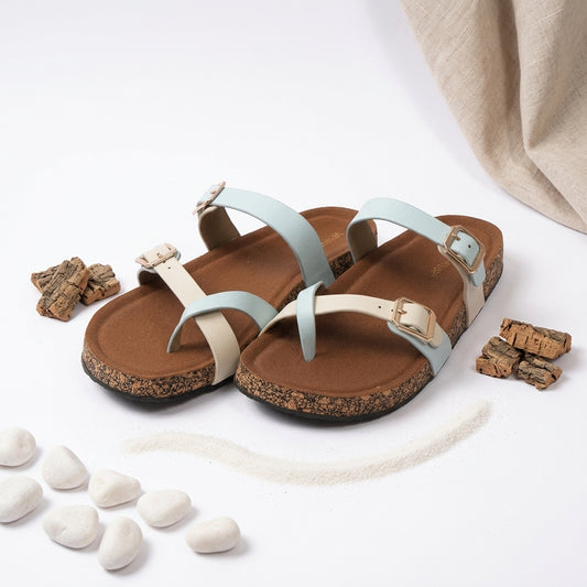 Double Buckle Strap Flats for Women | Warehouse
