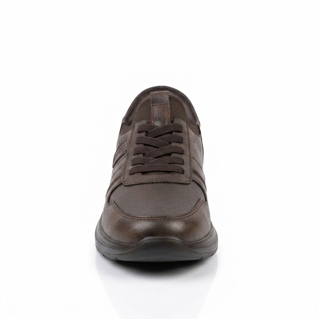 Casual Sneakers – Slip-On Lace-Up Comfort Shoes for Men with Cushioned Sole