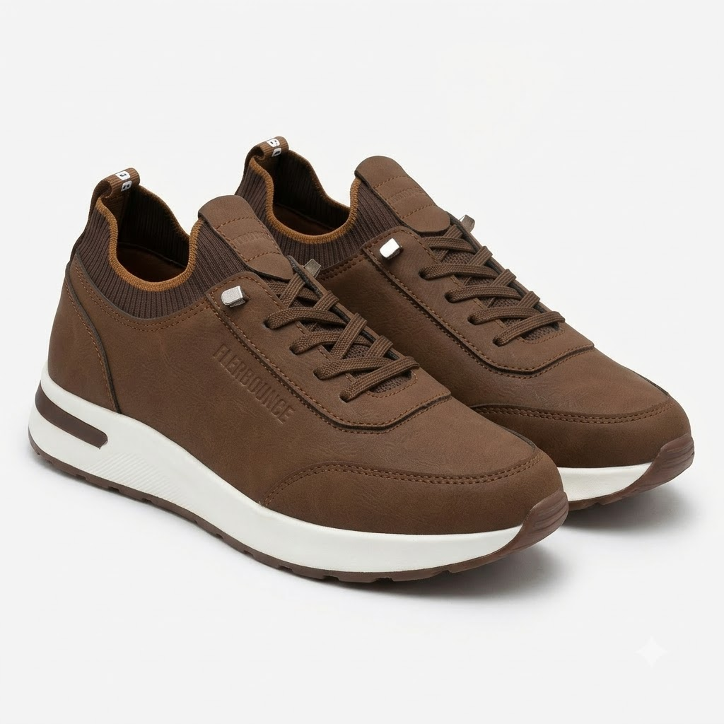 Hop-In Technology Shoes for Men with Cushioned Sole