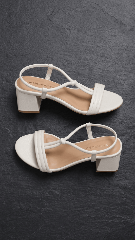 Sheer Yellow Slim Sandal for Women